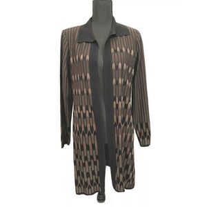 GREAT CONDITION EXCLUSIVELY MISOOK Duster Long Cardigan Jacket 1X RETAILS $498 B